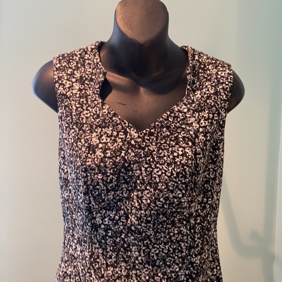 Calvin Klein black/white print dress size 4 - Picture 2 of 8